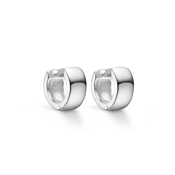 Hoops i sølv 5 x 10 mm.
