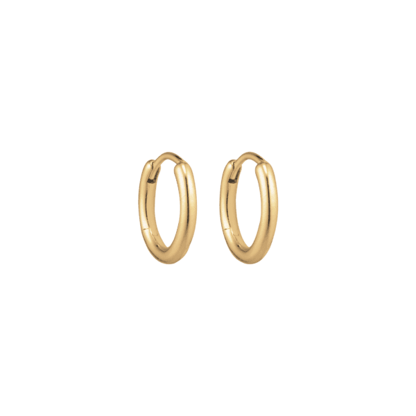 Hoops øreringe forgyldt sølv 1,6x12 mm