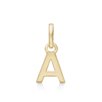 F14237A Bogstave vedhæng forgyldt A