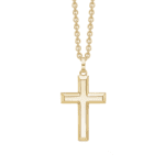 Guld kors halskæde