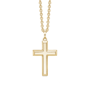 Guld kors halskæde