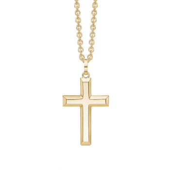 Guld kors halskæde