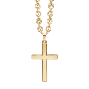 Guld kors halskæde mænd