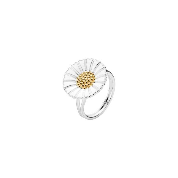 Lund Copenhagen Marguerit ring i sølv. 18mm