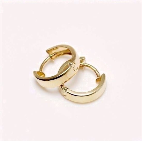 Guld Knæk creoler 8 karat, 3,1 x Ø12 mm
