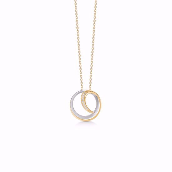 Diamant halskæde i 14 karat guld 45 cm