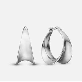 Christina sølv creoler