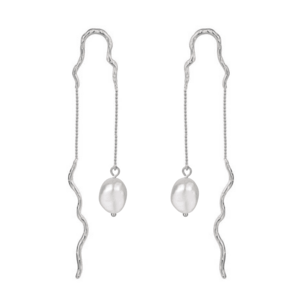 Nava Copenhagen Kæde perleøreringe Raja - Sølv