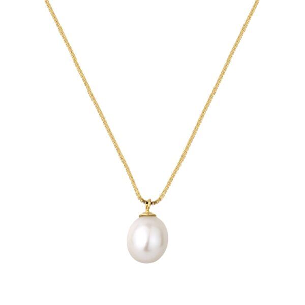 Nava Copenhagen Perlehalskæde Ava - Forgyldt