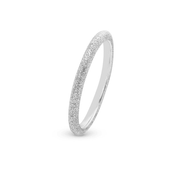 Christina ring i sølv med glitrende finish - Diamond Dust