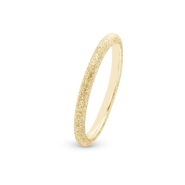 Christina ring forgyldt med glitrende finish - Diamond Dust