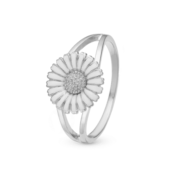 Christina sølv ring med Marguerit motiv