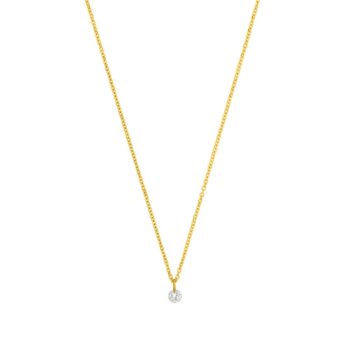 diamant halskæde guld