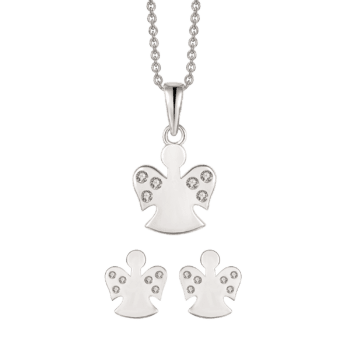 smykkesæt engle sølv