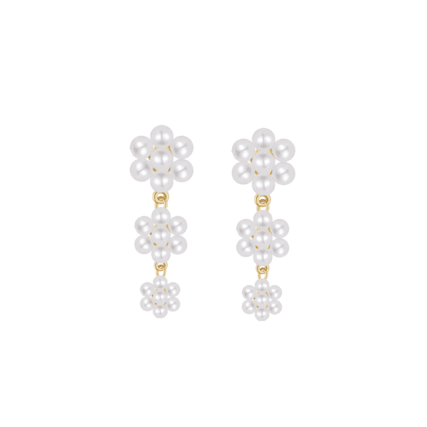 Nava Copenhagen - Dalia Earrings Perle øreringe - Forgyldt