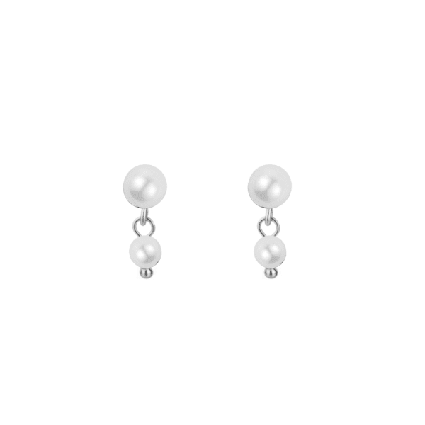 Nava Copenhagen - Petal Petite Studs Perleørestikker - Sølv