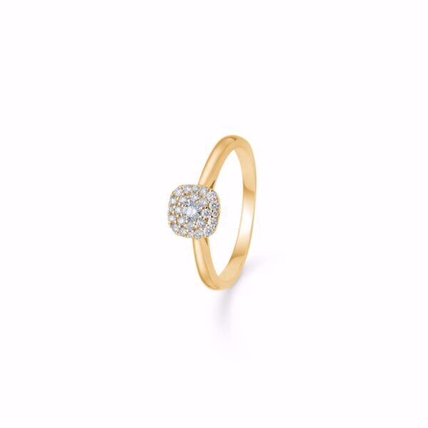 Guld ring 14kt. med diamanter - 6441/14