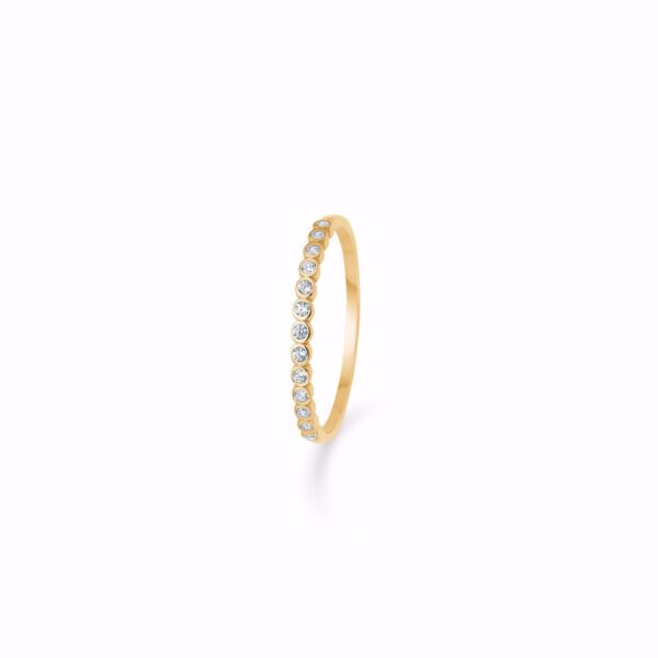 Guld ring 8kt. med zirkonia - 6448/08