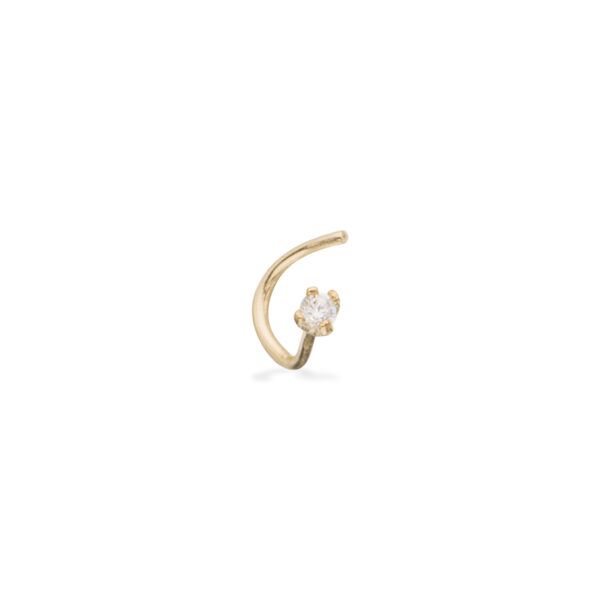 Scrouples - Næsepiercing syntetisk zironia.1,5 mm 9 kt.