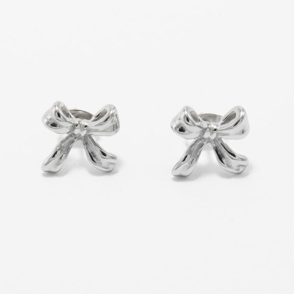 Copenhagen smykker vandfaste sølv look sløjfe øreringe 12x13 mm