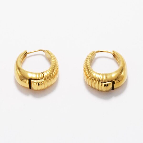 Copenhagen smykker 18 karat vandfaste hoops øreringe chunky 18x20 mm (UDGÅR)