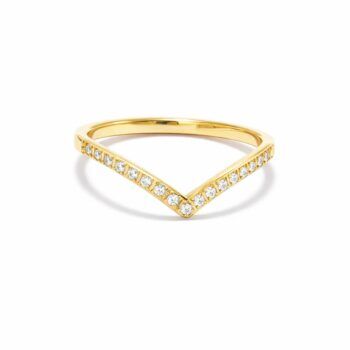 Copenhagen smykker Chevron vandfast ring