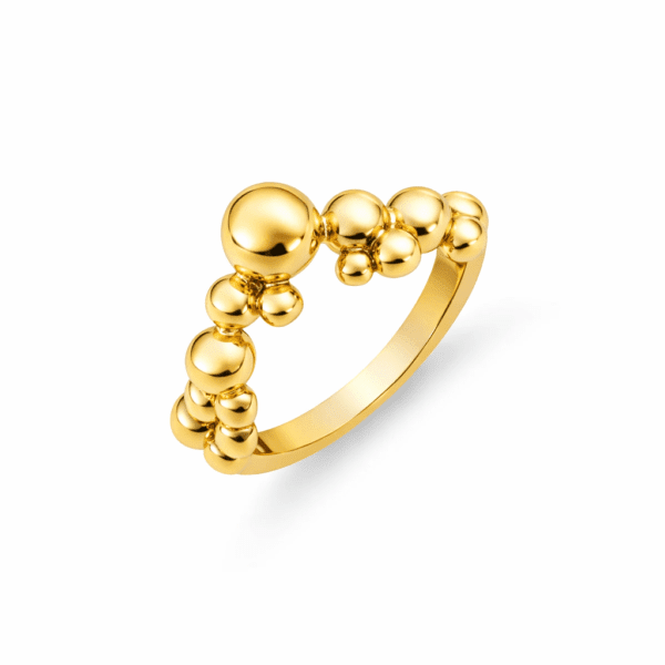 Vandfast Golden Grapes - Copenhagen smykker ring 18 karat forgyldt