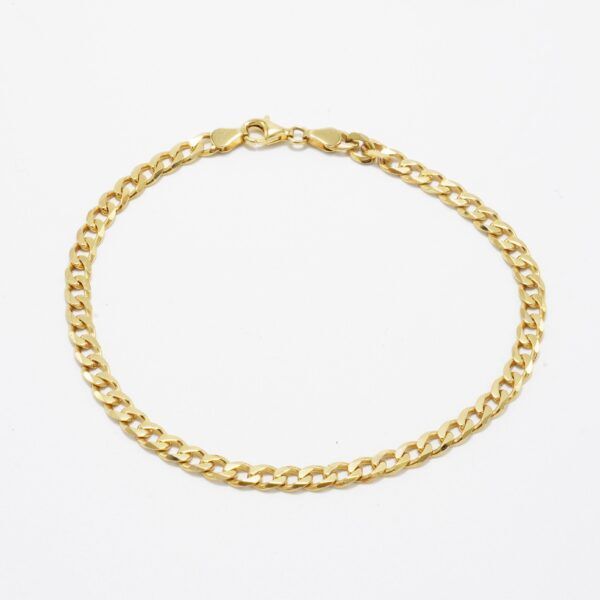 8 karat guld (panser) armbånd til mænd. 18,19 og 21 cm