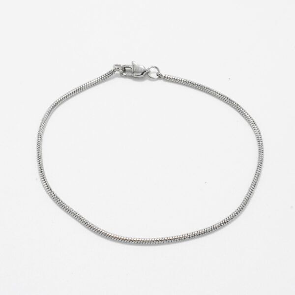 Vandfast Snake - sølv armbånd 1,5 mm (SNAKE) til Mænd - 18, 19 & 21 cm