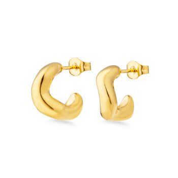 Molten guld creoler vandfast