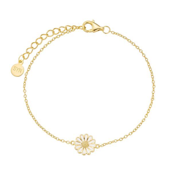 Copenhagen smykker - 18 kt forgyldt marguerit armbånd