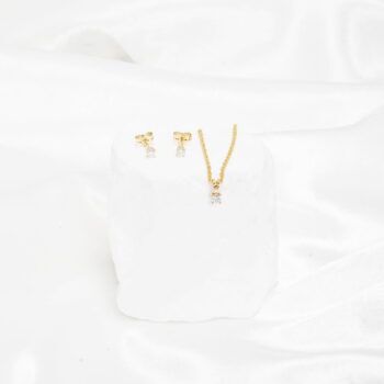 solitaire 14 karat med ægte lab diamant