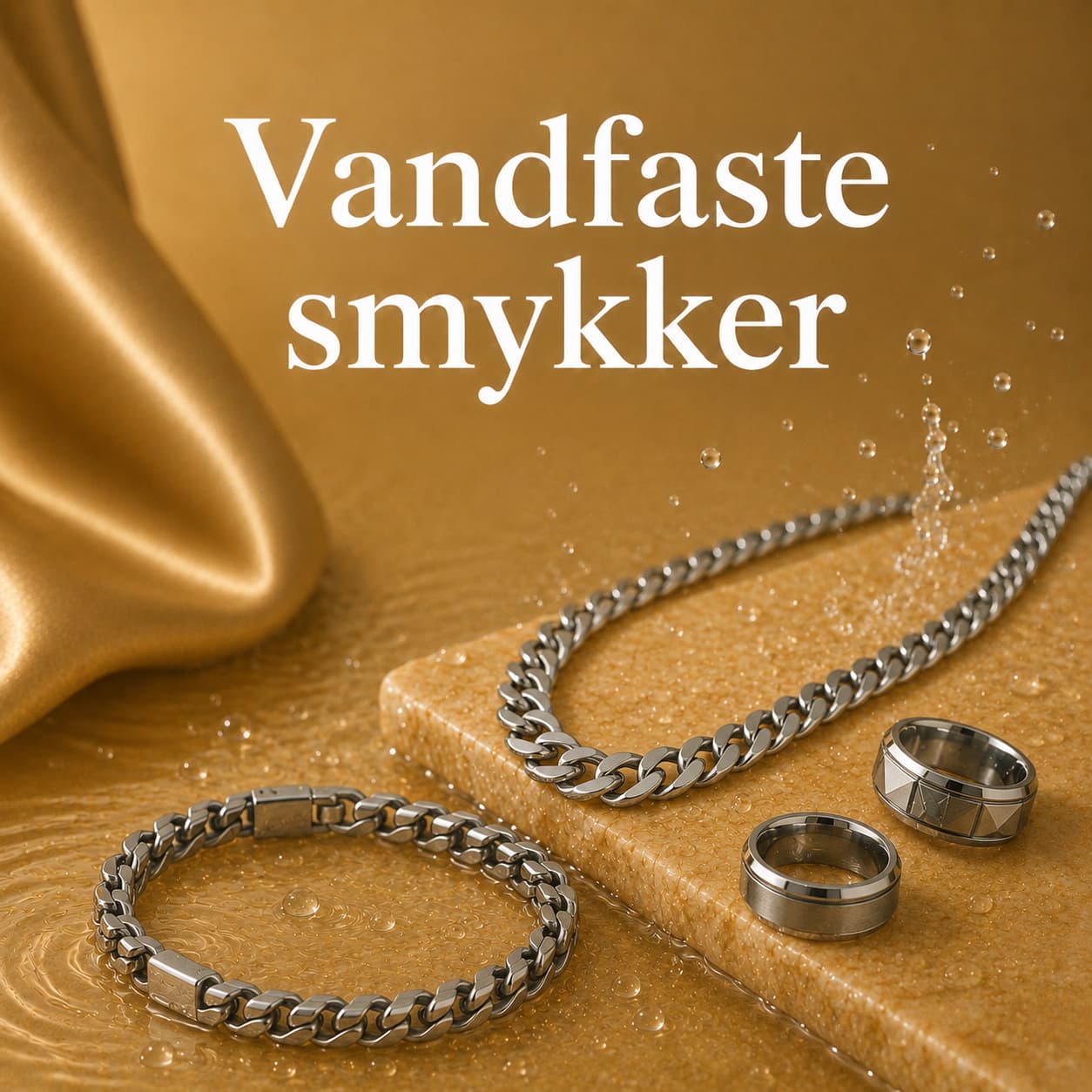 Vandfaste smykker til mænd
