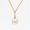 perle diamant halskæde