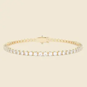 Tennisarmbånd med Diamanter 14 karat guld
