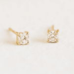 diamant ørestikker guld 14k
