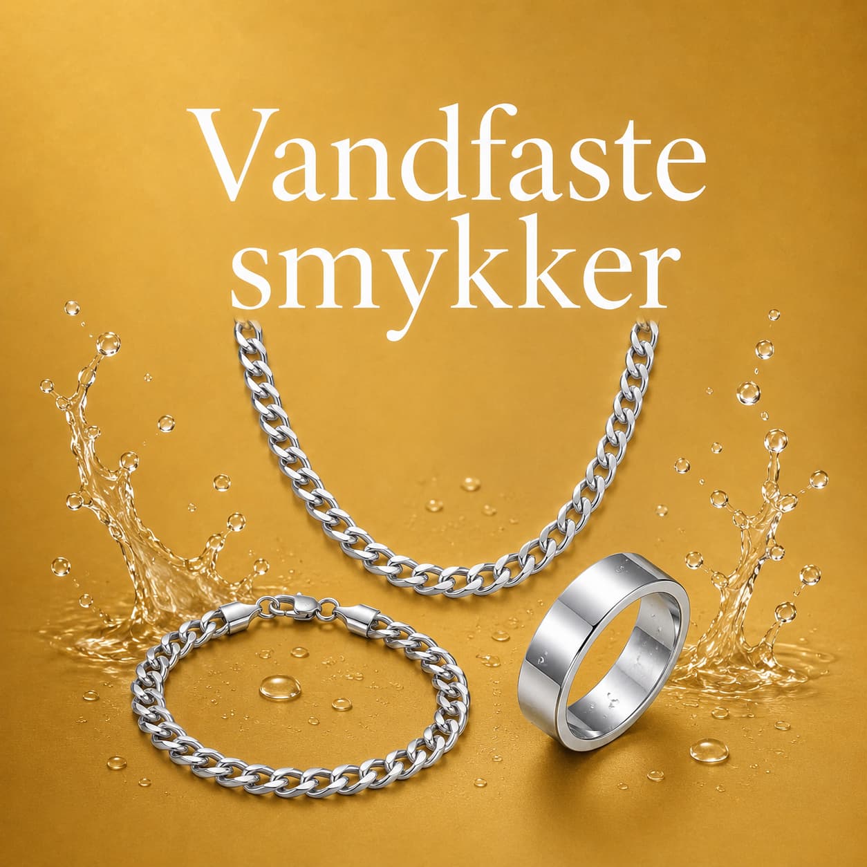 Vandfaste smykker til mænd