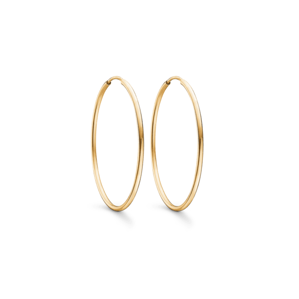 Hoops i ægte guld