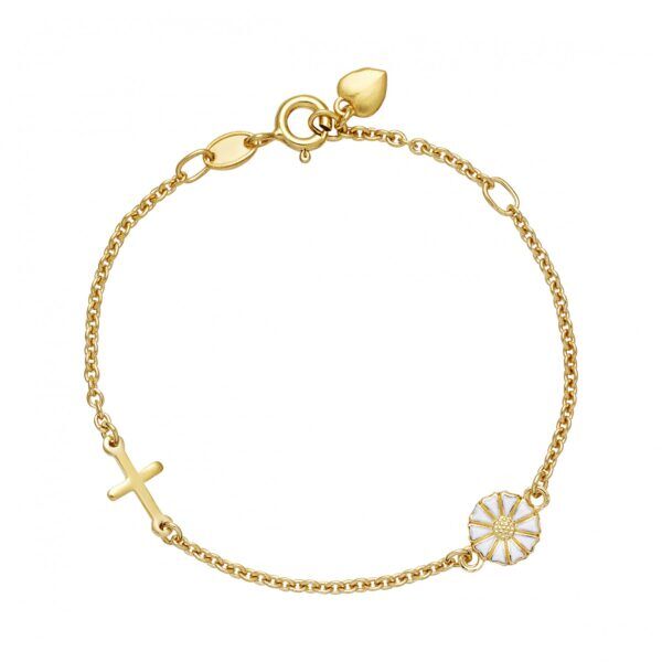 Lund Copenhagen Marguerit armbånd THK 7,5mm fg.925 Mulighed for indgravering