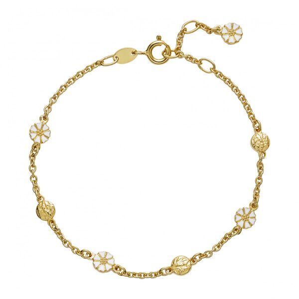 Lund Copenhagen Marguerit Armbånd 5mm med plade fg925