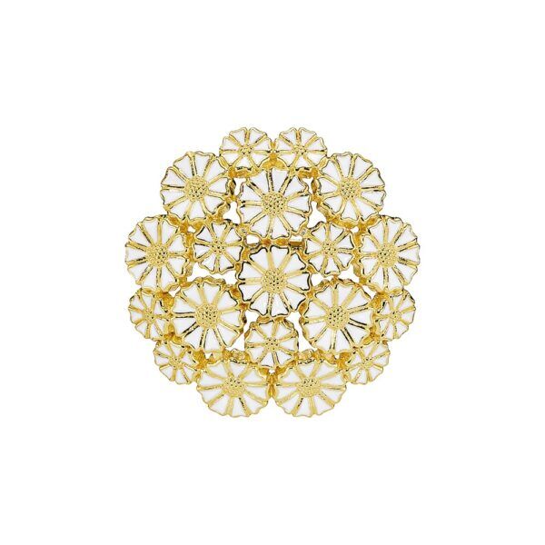 Lund Copenhagen Marguerit broche mix fg.925