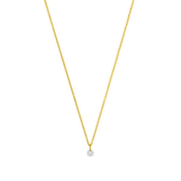 diamant halskæde guld
