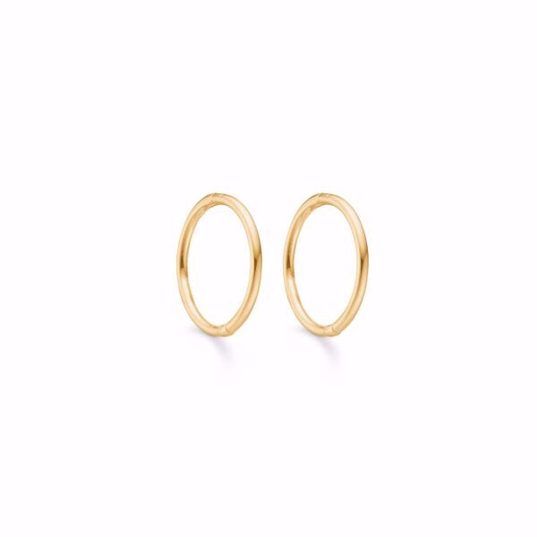 Guld klik creol 8kt. 14mm