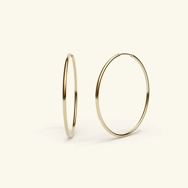 8 karat Guld hoops i 2 mm (vælge str)
