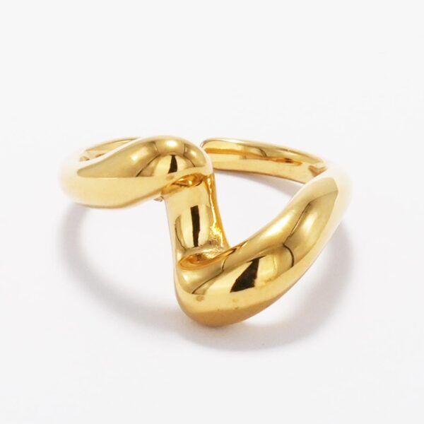 Copenhagen Smykker 18 karat vandfast justerbar Wave ring