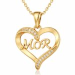 mor hjerte 18 karat fogyldt