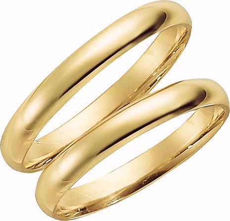 9 karat guld ring 3 mm