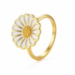 CPHS marguerit ring 18 karat forgyldt