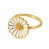 CPHS ring med marguerit forgyldt