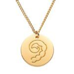 Stjernetegn halskæde skorpionen 45 cm